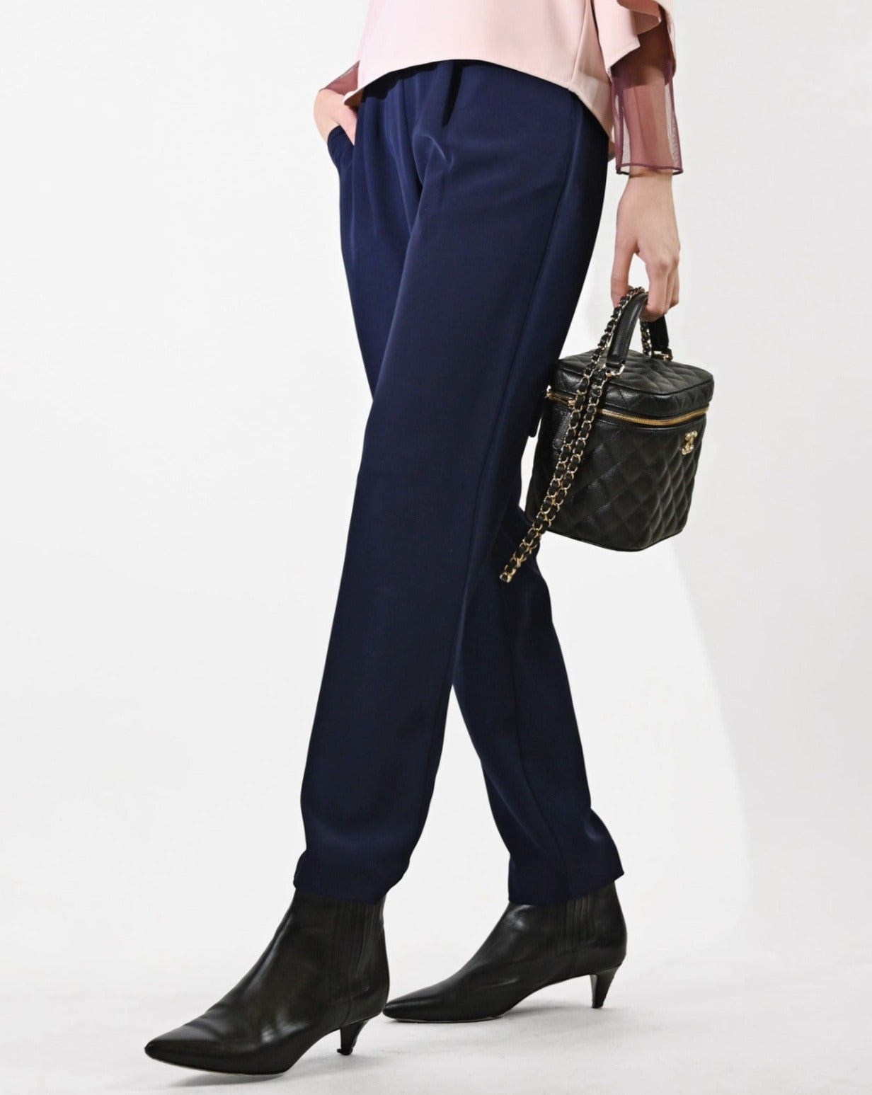 aalis PRISCA slim fit pants (Navy)