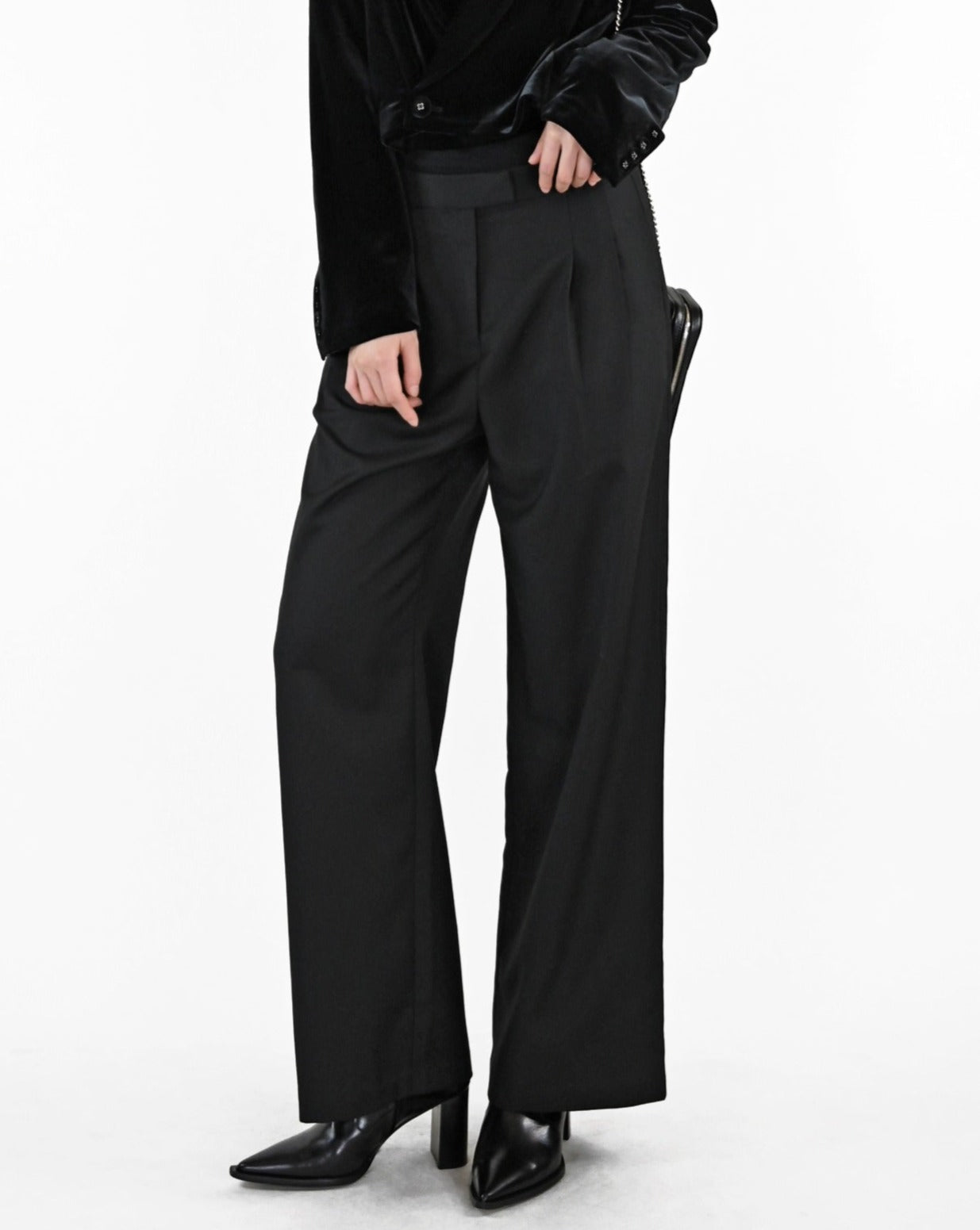 Load image into Gallery viewer, aalis NAY suiting pants (Black)
