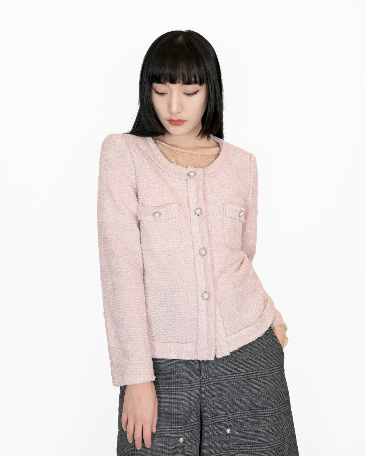 aalis YOONA tweed jacket (Pink)