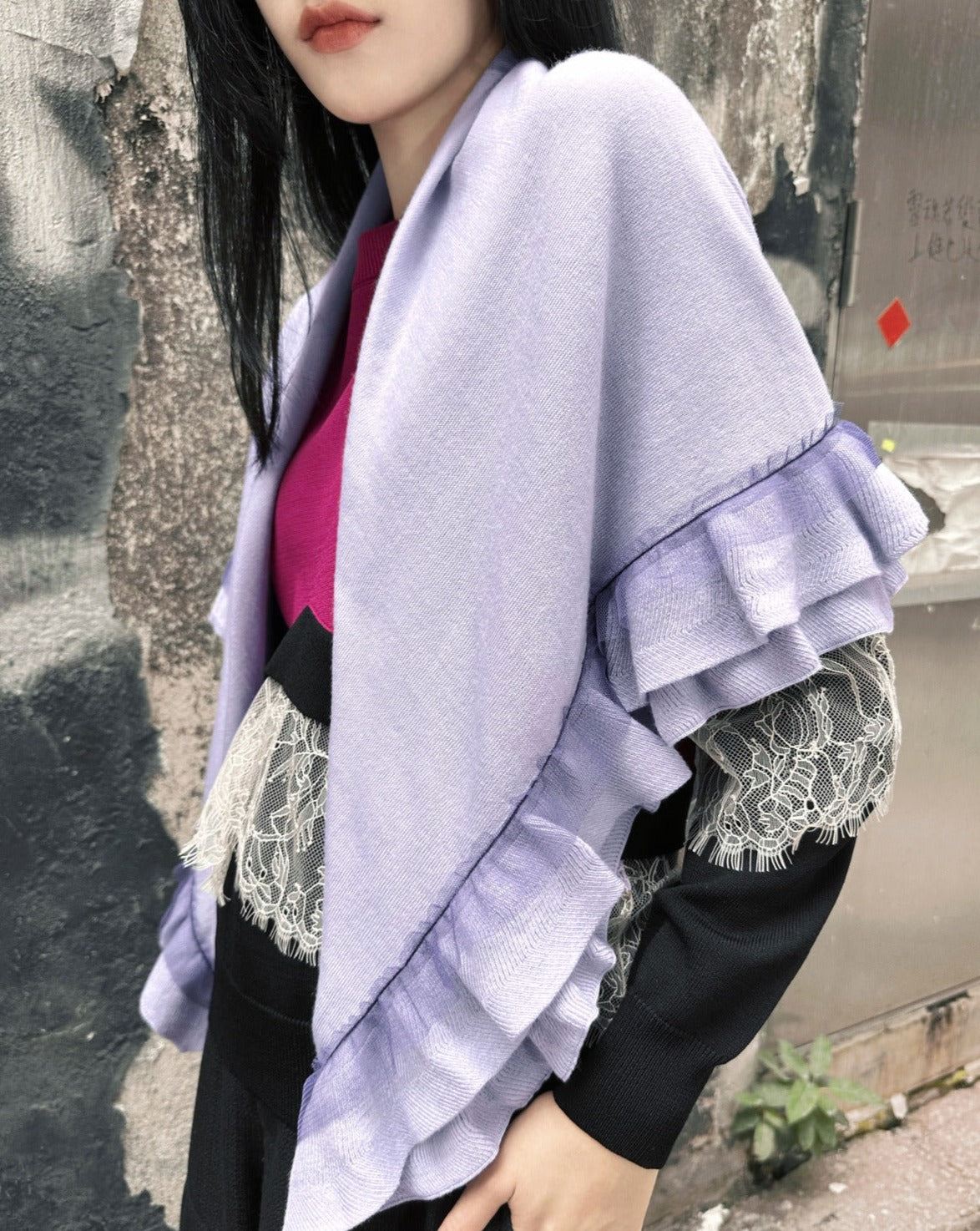 aalis LUCIE thin scarf (Lilac)