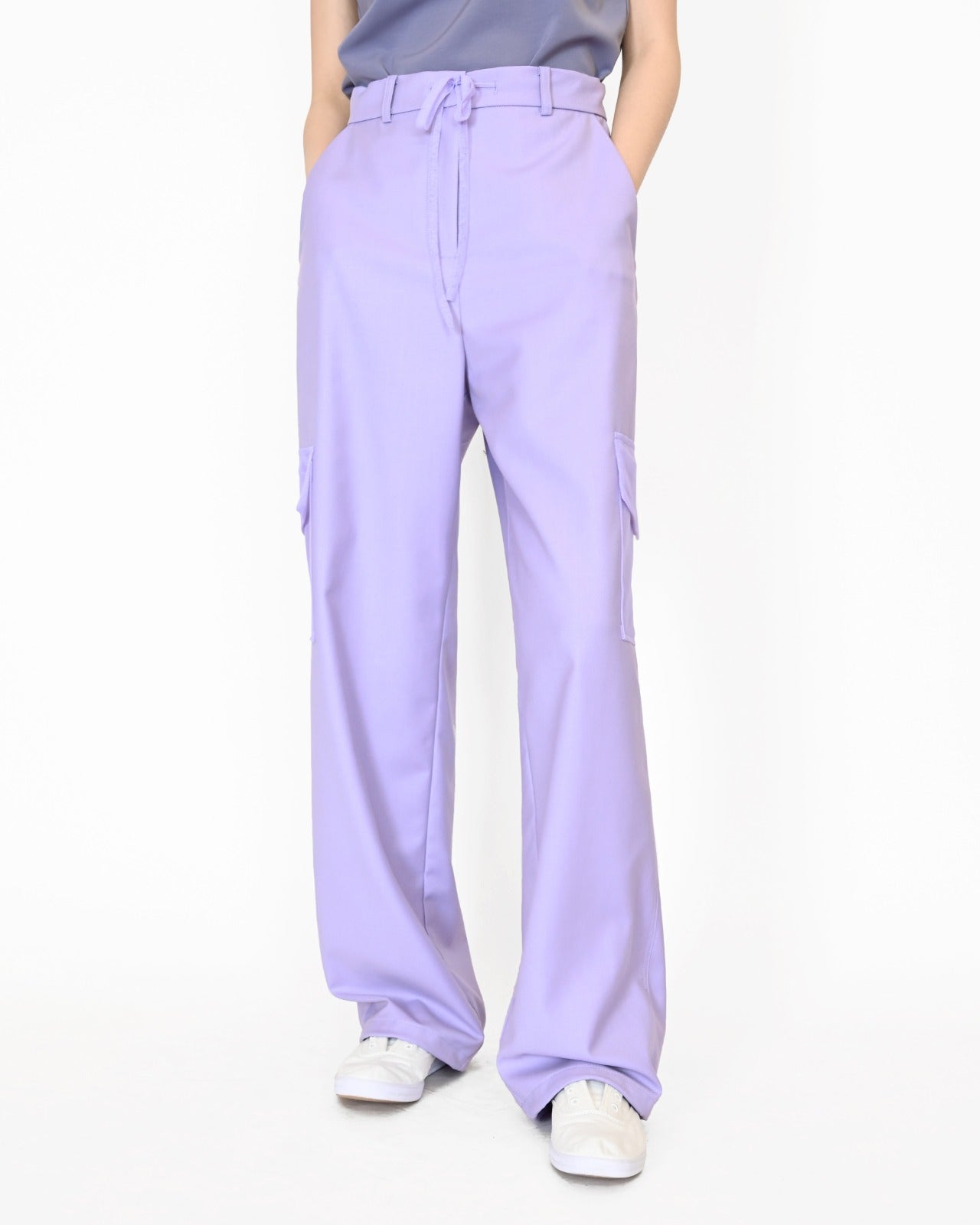 aalis KORKEN mesh pocket cargo pants (Purple) –