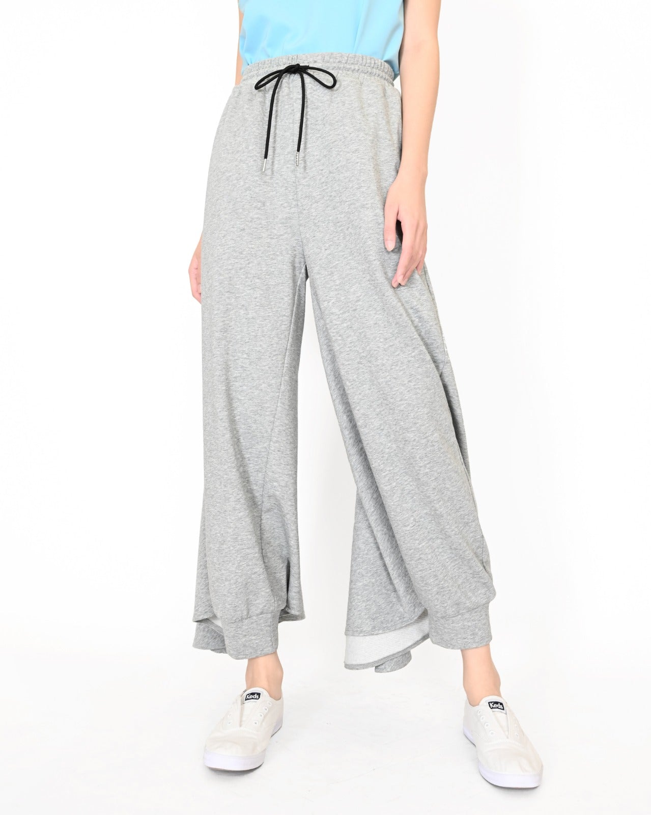 aalis AERIN track pants with cascade panel on the back (Heather grey)