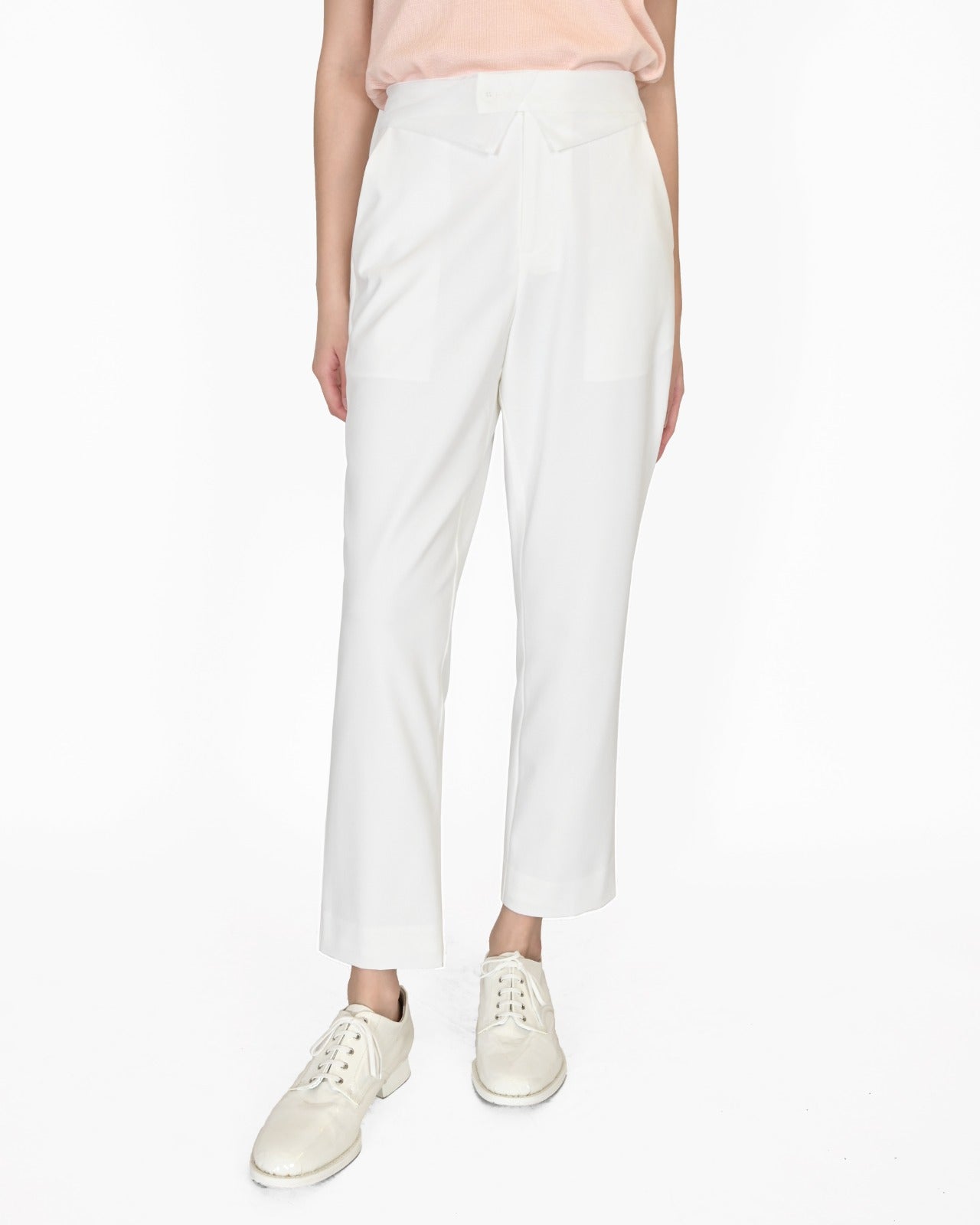 Load image into Gallery viewer, aalis AMOS mesh belt pants (White)
