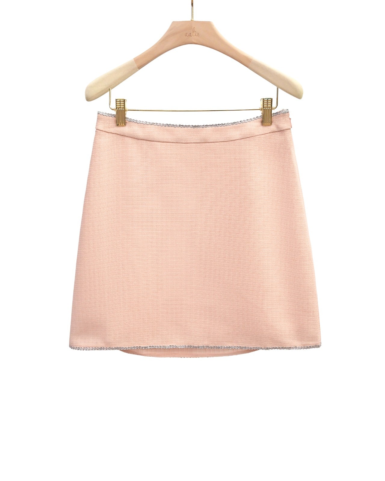 aalis RAYNA tweed skirt with trim detail (Light pink)