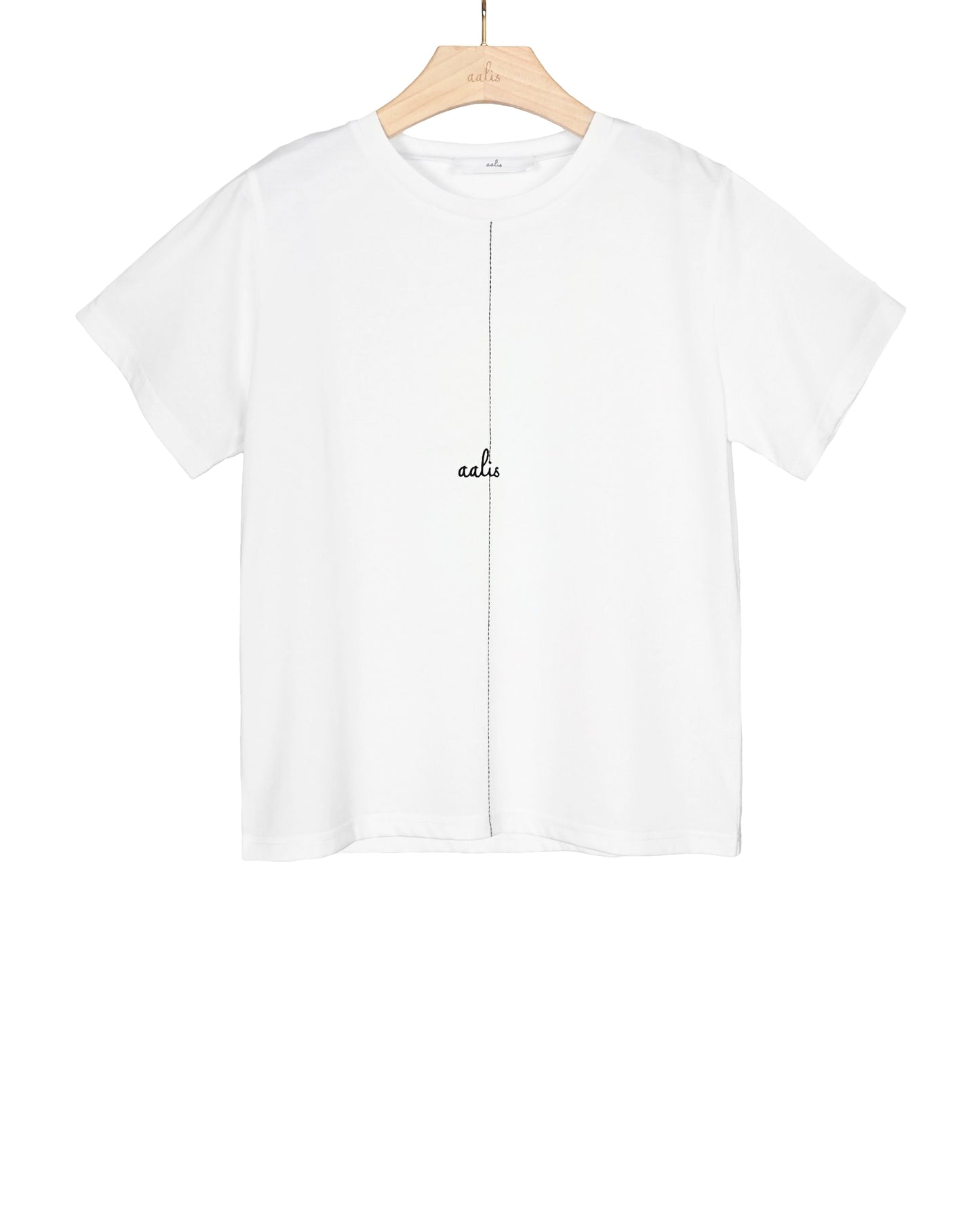 Load image into Gallery viewer, aalis AALIS dotted line logo tee (White)
