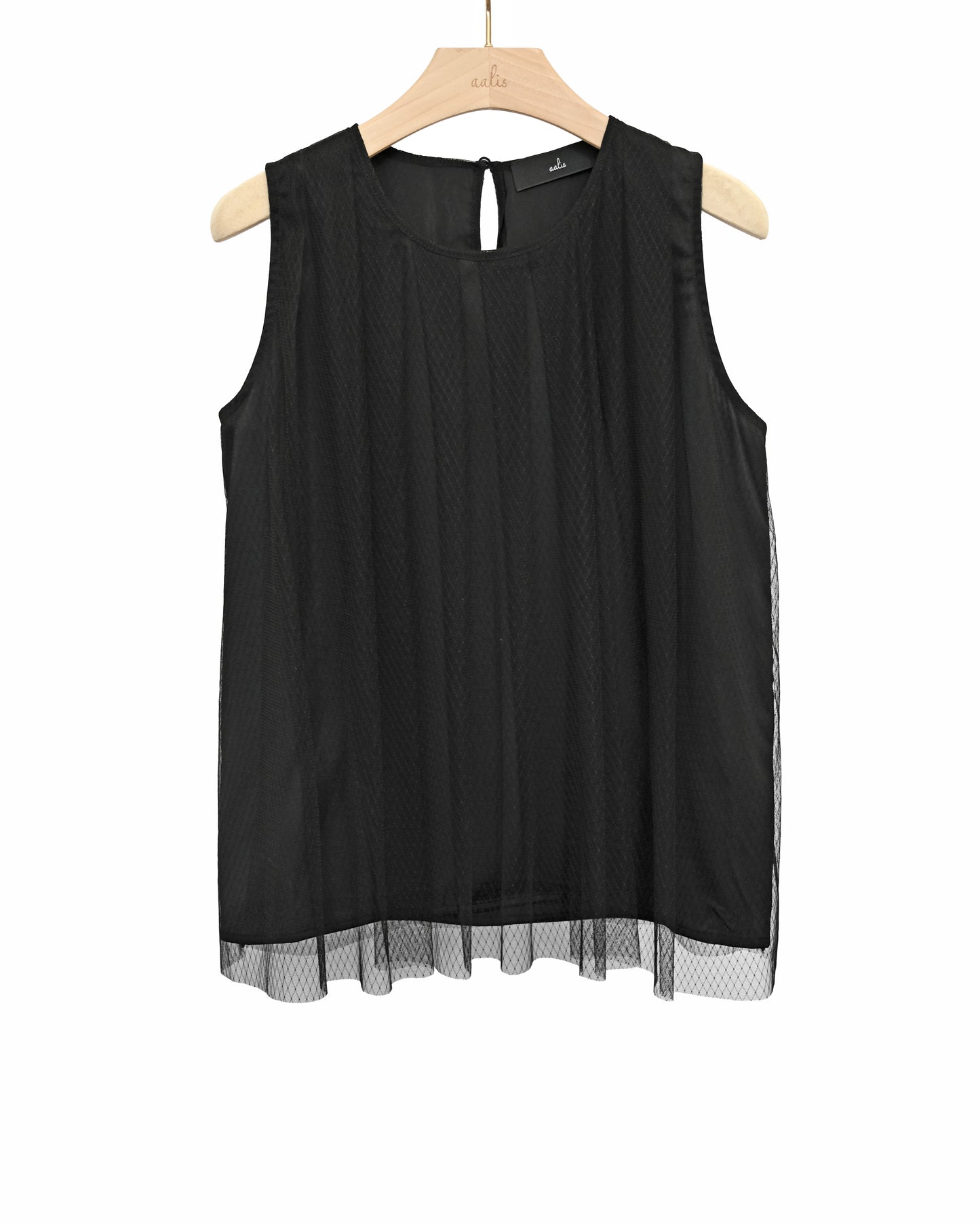Load image into Gallery viewer, aalis BISSA pleated tank (Black)
