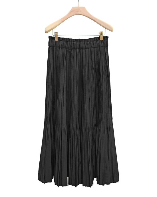 Load image into Gallery viewer, aalis MAYSA pleated trumpet skirt (Black)
