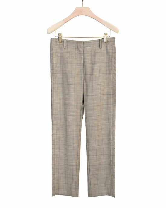 aalis MEO fitted suiting pants (Khaki plaid)