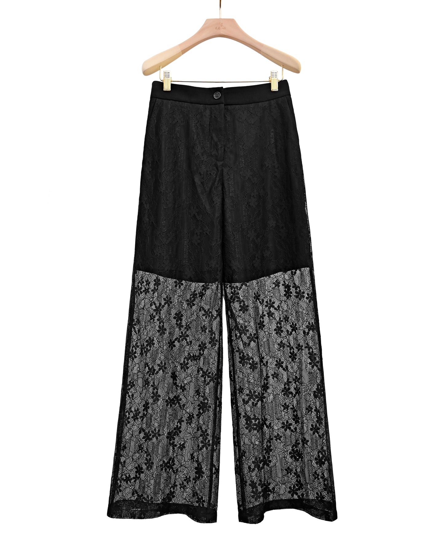 Load image into Gallery viewer, aalis NIAM striped lace pants (Black)
