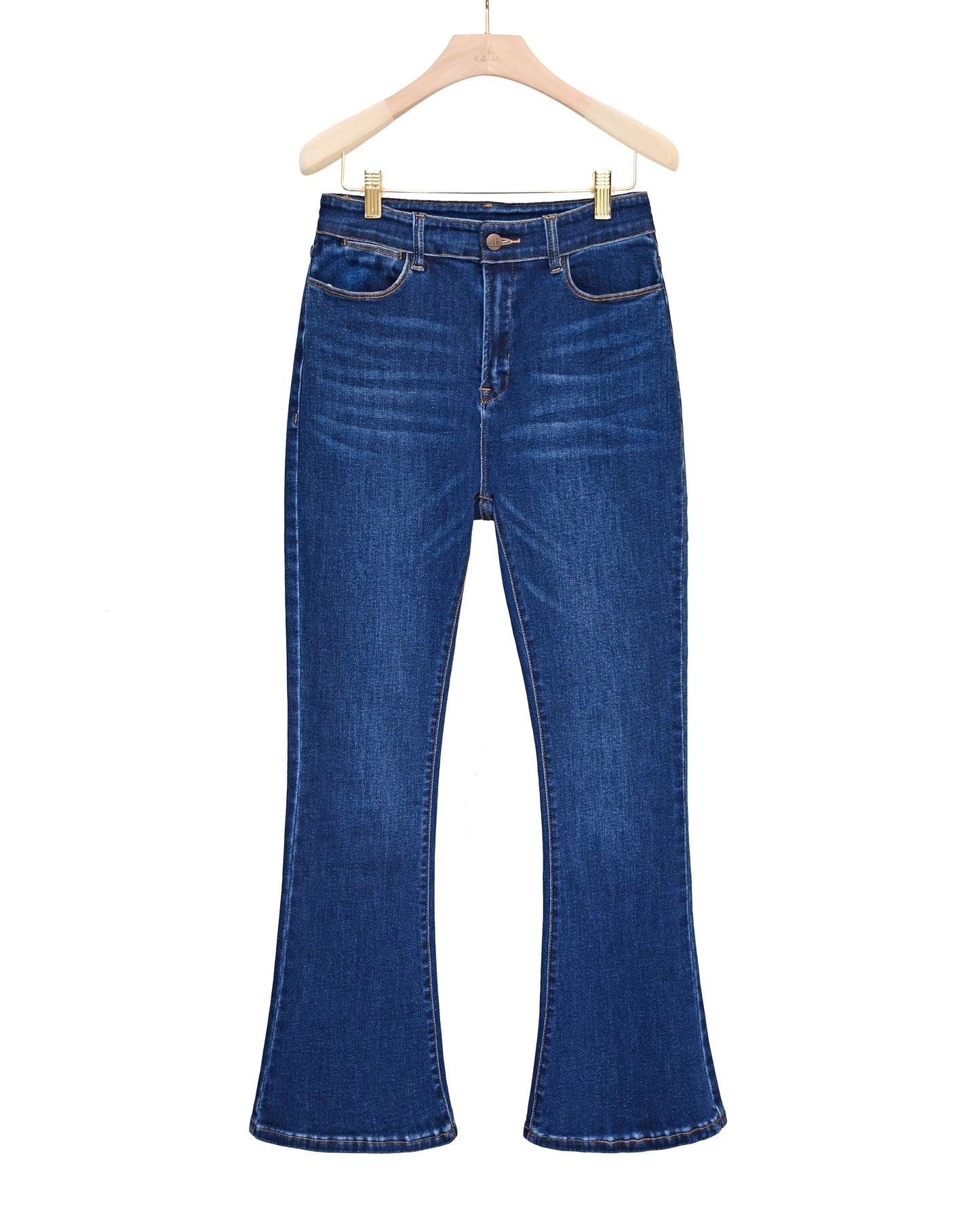 Load image into Gallery viewer, aalis OAK flare denim jeans (Dark denim)
