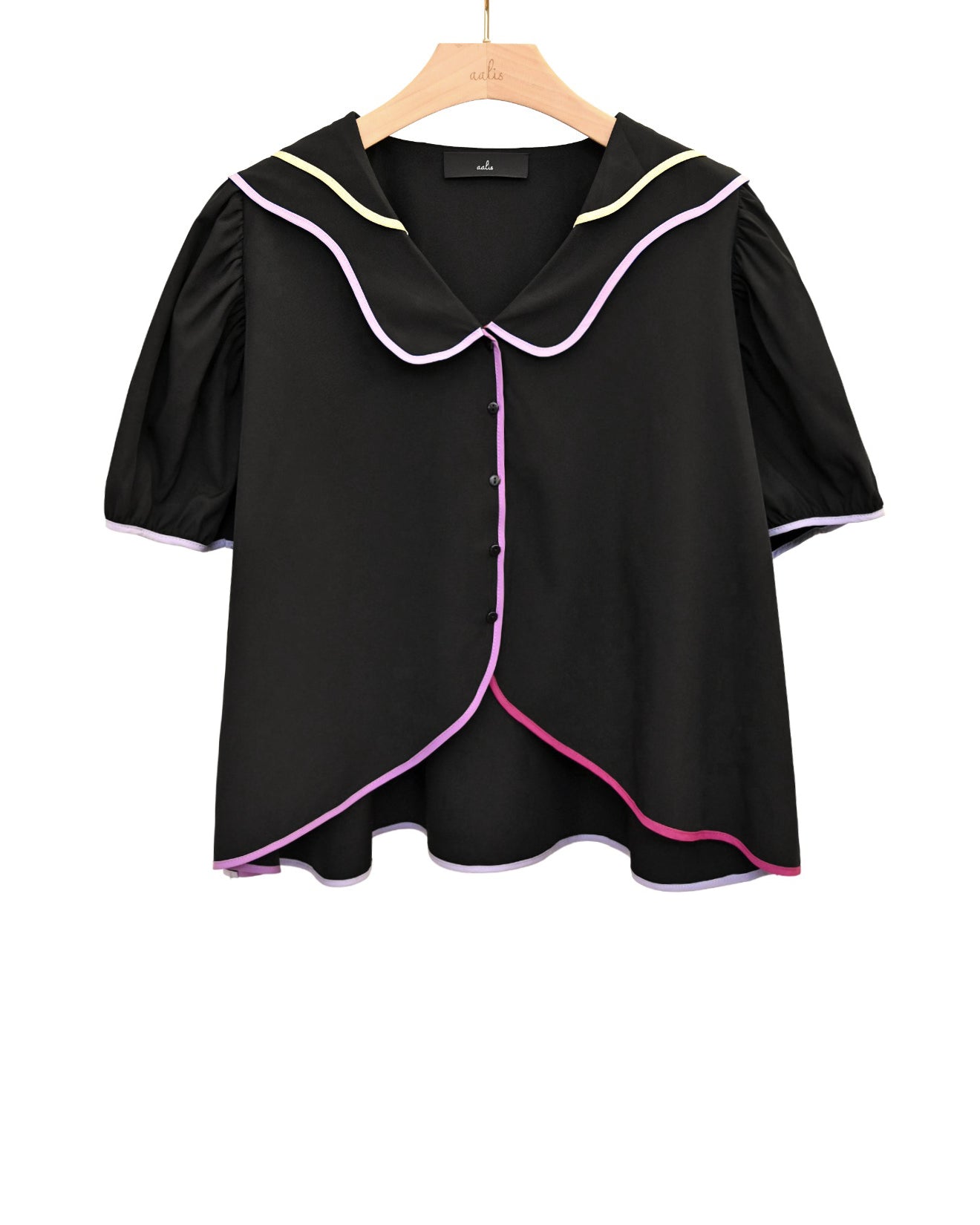 aalis PATTI colorful trim jacket (Black)