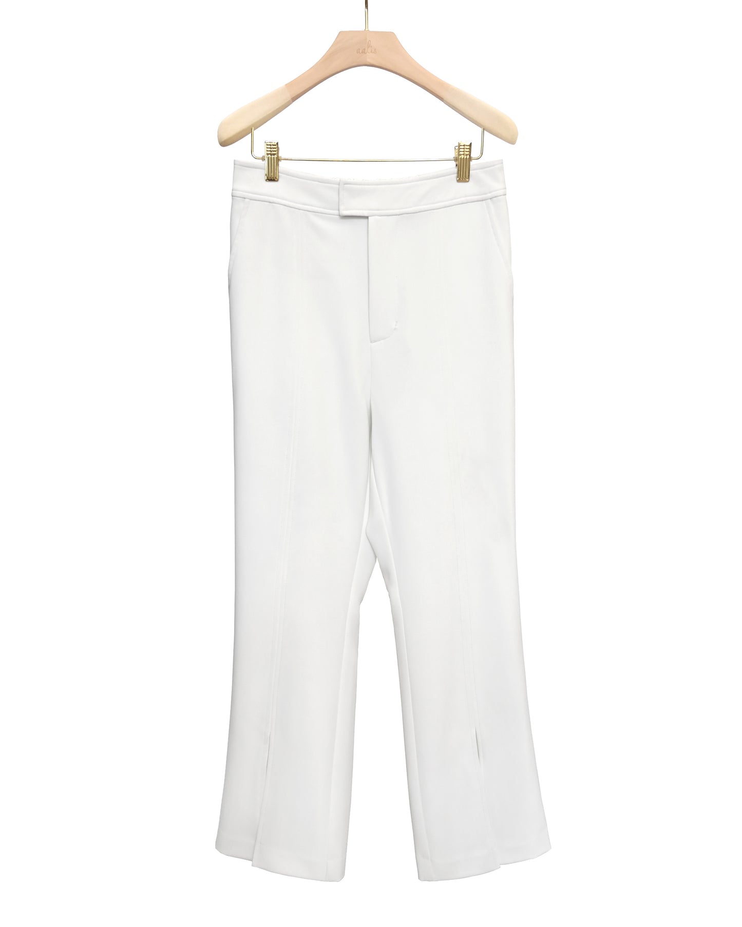 aalis PEMA front slit suiting pants (White)
