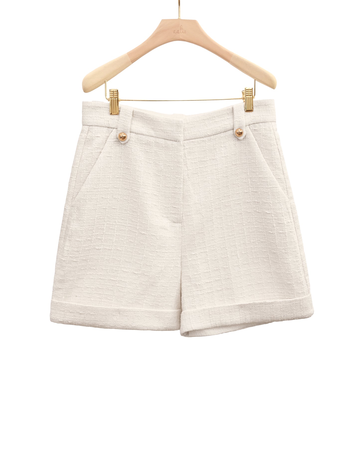 aalis SOPHIE tweed shorts (Ecru)