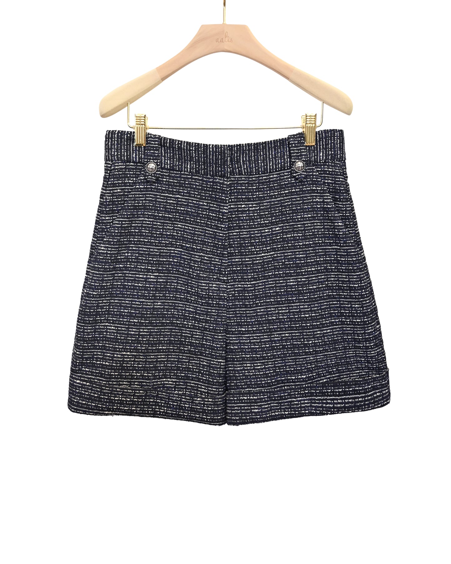 Load image into Gallery viewer, aalis SOPHIE tweed shorts (Navy mix)
