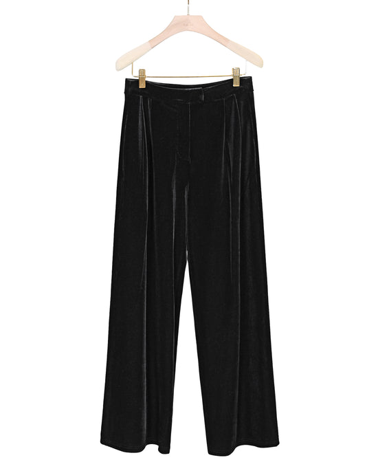 aalis TIO velvet pants (Black velvet)