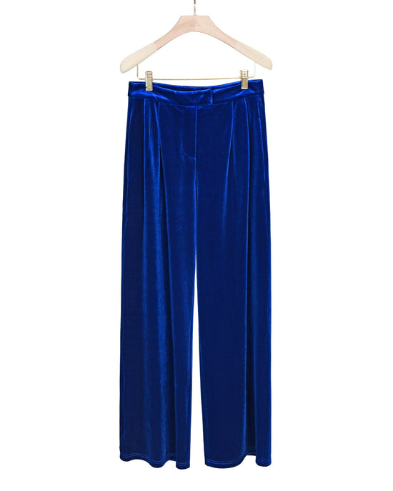 【网上限定】aalis TIO 丝绒长裤（蓝色）