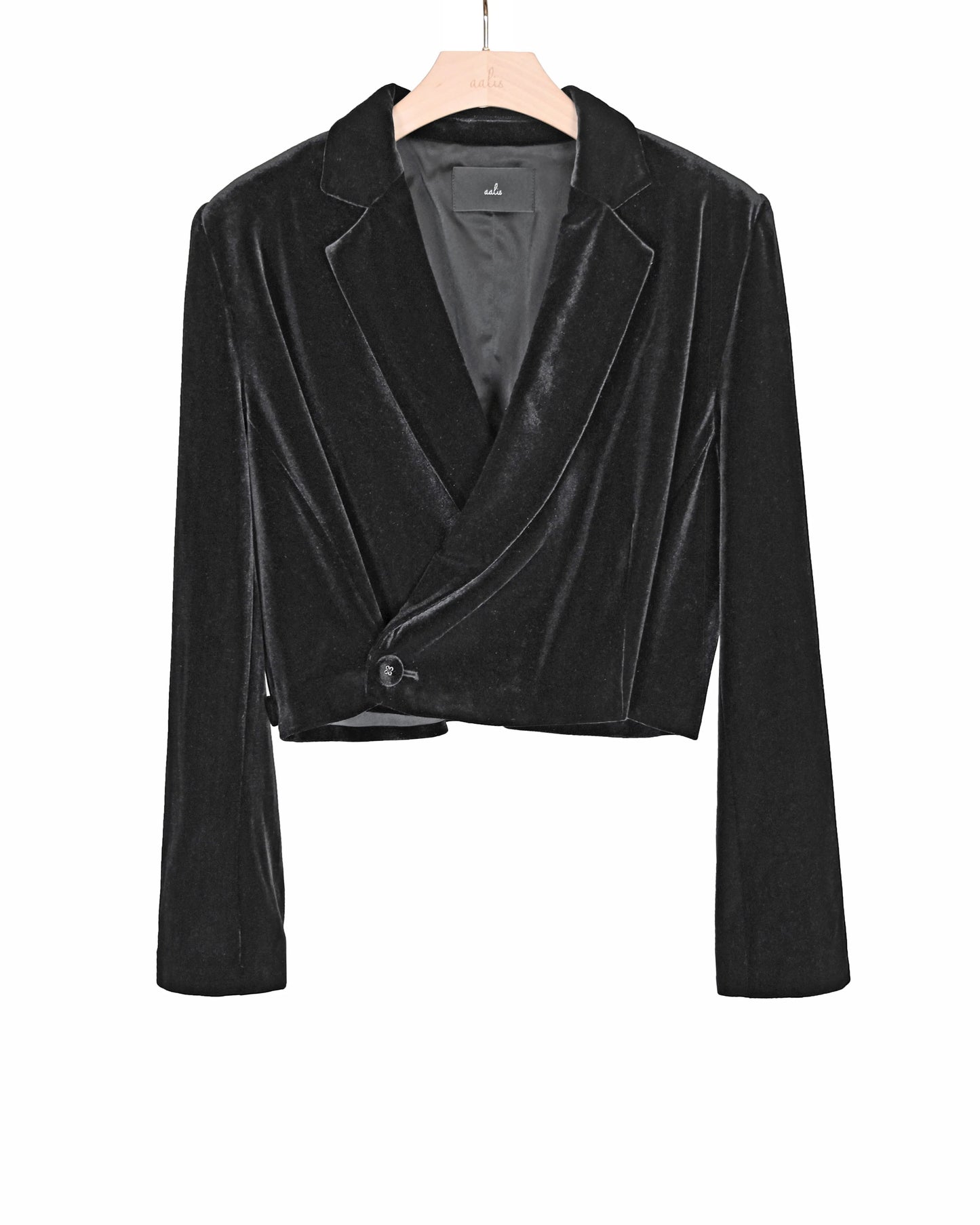 Load image into Gallery viewer, aalis TITI velvet blazer (Charcoal)
